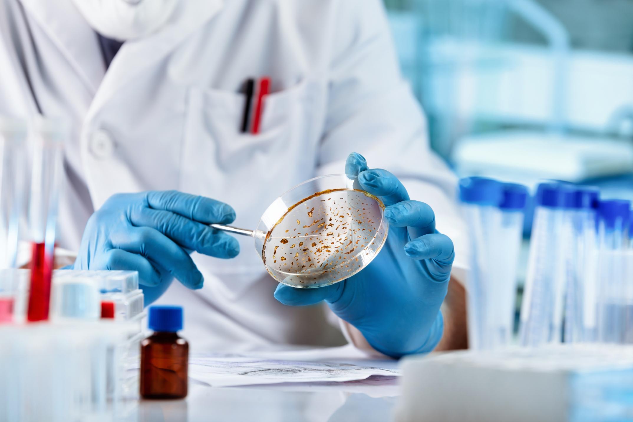 Samples in a lab